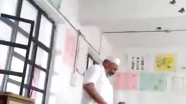 Desi principal fuck teacher in class room MMS paki old fat