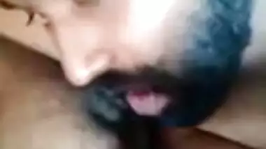 Indian girl enjoying boob sucking and pussy licking