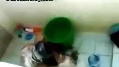 South Indian Kannada son Recording Step Mom bath