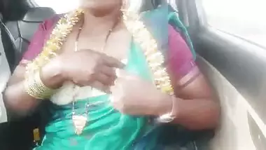 Indian car sex.housewife with husbend's father long drive for fucking. Telugu dirty talks.