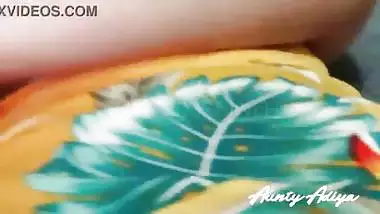 Horny Indian Aunty Showing her Big Boobs and Masturbating her Hairy Pussy on Camera - Indian XXX Video