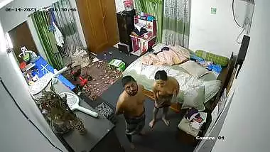 Wife removing towel and nude show in viral CCTV