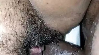 Fucking wife hairy pussy