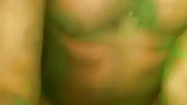 Slim house wife enjoy home sex with her spouse on Holi