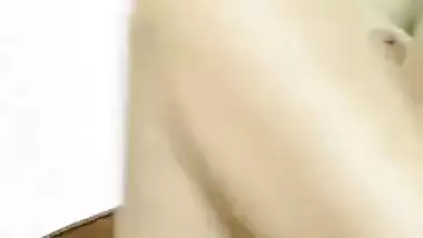 Chubby babe exposing her Trimmed Pussy and Big Boobs and Tits