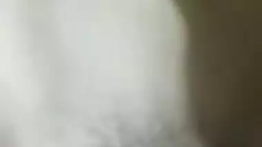 Guy is happy because Desi girlfriend lets him film well-groomed pussy