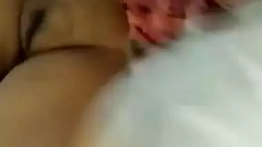 Perverted man coaxes modest Desi spouse to show her unshaved XXX twat