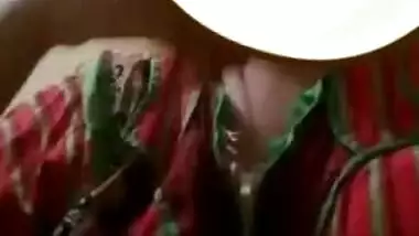 Desi bhabi show her big boob video call 2