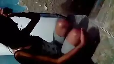 Desi teen showing her butt and boobs to her lover