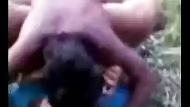 Village hardcore chut chudai of Indian bihari desi girl in forest