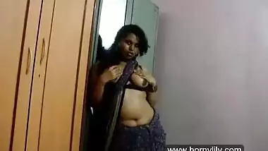 Indian wife strips and exposes huge boobs for lover