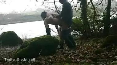Desi bhabhi outdoor beach public blowjob and doggystyle pussy fucking POV Indian