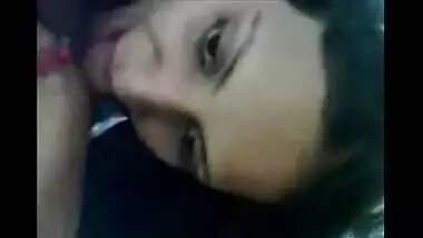 Desi Indian village babe sucks her lover off