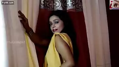 Red Yellow Saree Fashion