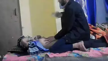 Pakistani guy filming nude GF and fondling her boobs