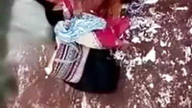 Mature bhabhi outdoor with lover