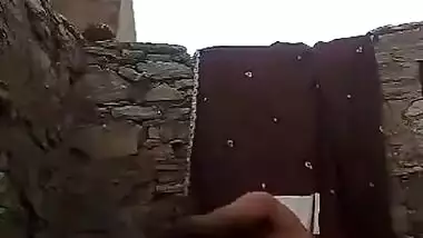 Village bhabhi outdoor bath