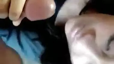 Beautiful bhabi sucking cock