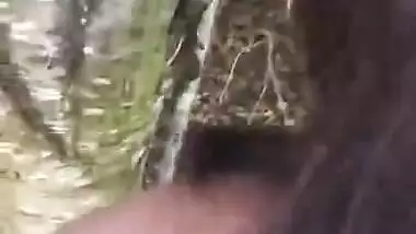 Busty Indian wife fucking in outdoor with moans