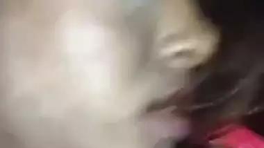 Blonde hair Indian girl boobs show viral MMS