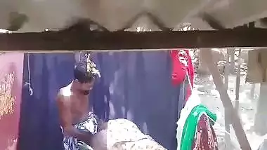 Fatty Desi XXX wife gets her pussy hard fucked outdoors MMS