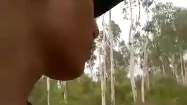 Bhabhi with young lover outdoor