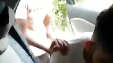 Desi girl group fucking outdoor in car
